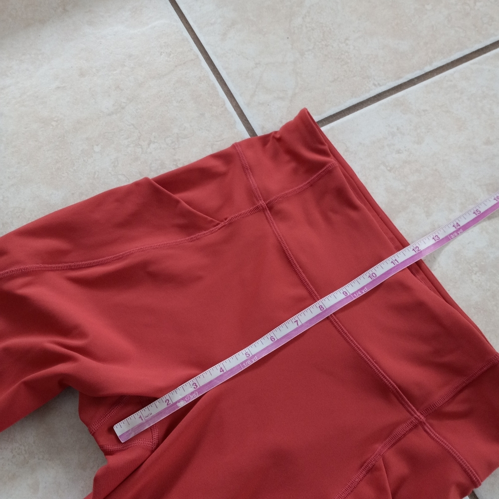 Lululemon Time To Sweat 28" Tight Brick Rose Full-On Luxtreme 8 - Picture 14 of 16